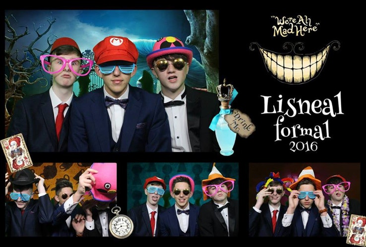 School formal photo booth hire Derry Londonderry