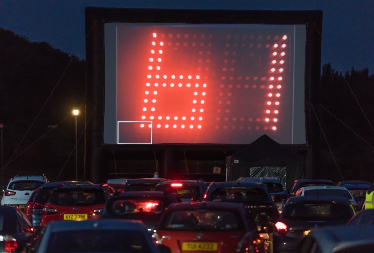 Drive in bingo on the big screen Northern Ireland