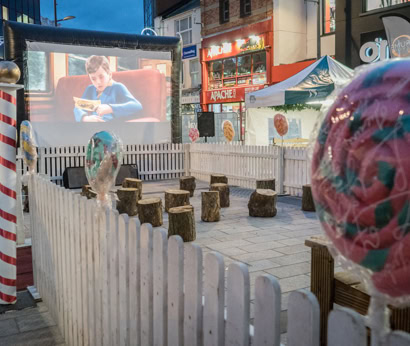 Mobile cinema hire Christmas movies