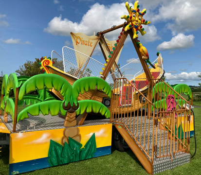 Pirate boat amusement ride hire northern ireland