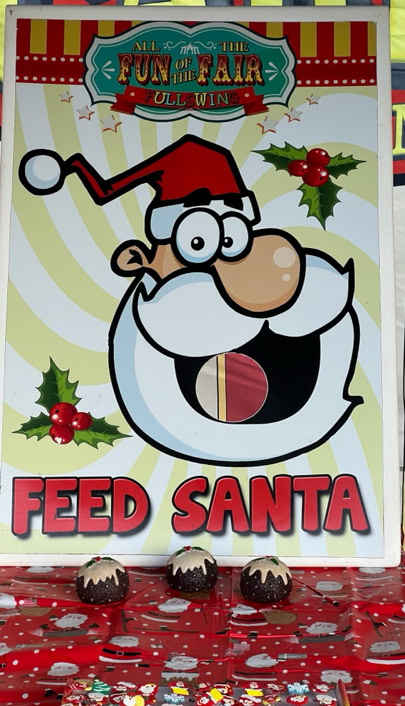 Feed Santa Christmas carnival game hire Northern Ireland